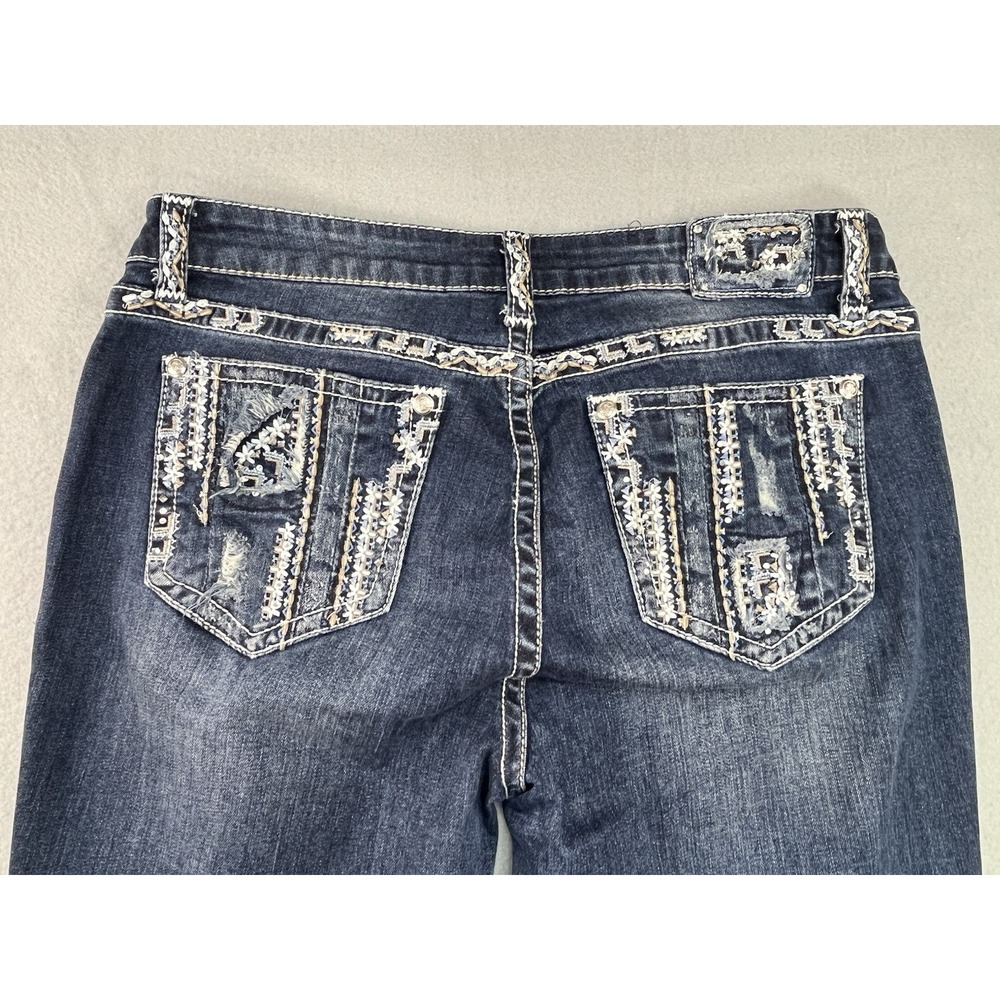 Grace in LA Easy Fit Bootcut Jeans Women's 32x33 Embellished